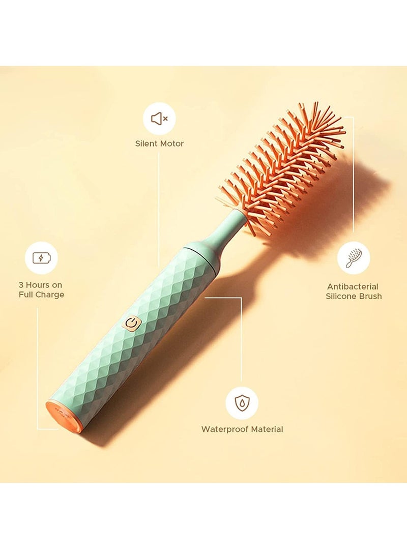 SOLARAE Electric Silicone Bottle Brush, Electric Bottle Brush Set with Baby Bottle Brush Cleaner, Nipple Brush, Straw Cleaner Brush, Travel Baby Essentials for Moms Straw Brushes Green - Image 5