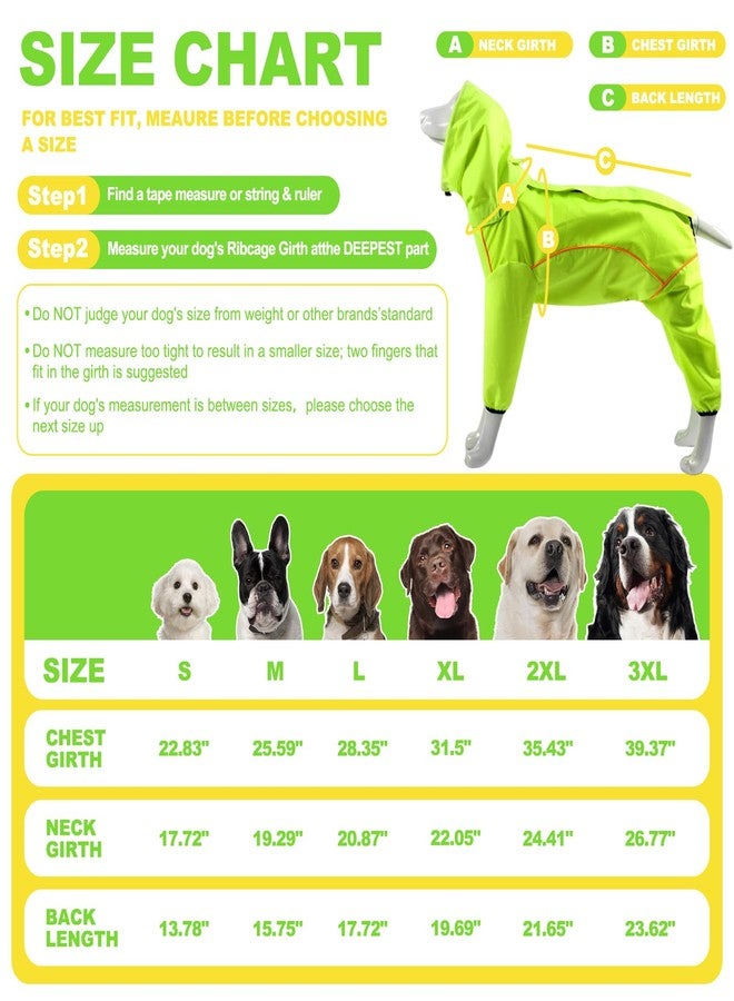ADNIKIA Dog Raincoat, Waterproof Dog Rain Jacket with Removable Hood，Adjustable 4 Legs Pet Poncho with Leash Hole，Reflective Stripe Hooded Snowproof Windproof Clothes for Small to 3X-Large Dogs, S - Image 3