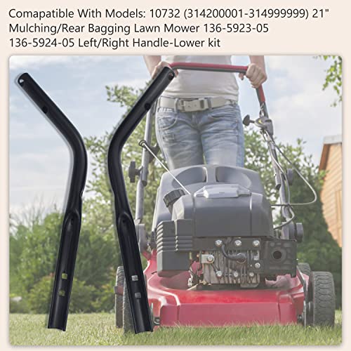 AMTHKNO 136-5923-05 136-5924-05 Left/Right Handle-Lower kit, Compatible with Toro 136-5923-05 136-5924-05 Handle, Fits 21" Mowers, Replaces 127-0657-05, 127-0657-05 Models. - Image 4
