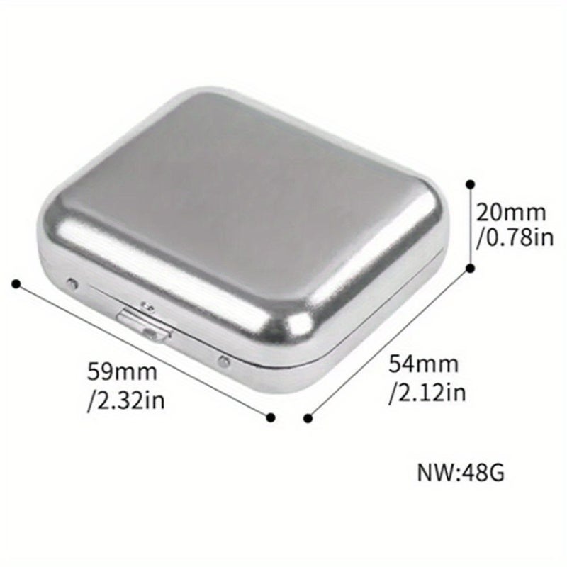 Outdoor Mini Portable Metal Cigarette Ashtray With Lockable Lid U Style Desktop Ash Case For Car Travel Pocket Ashtray Gift For Men Holiday Travel Accessories Initial Name 26 Letters Pattern - Image 2