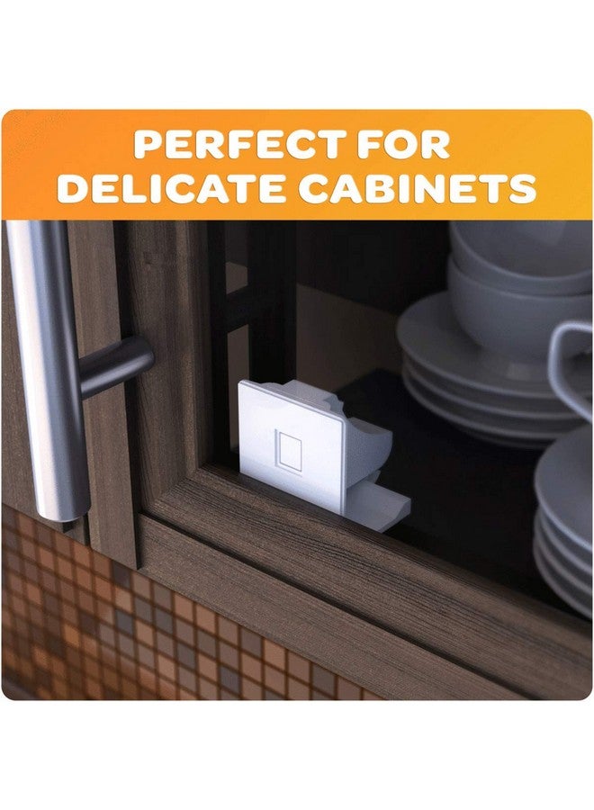 Jambini Magnetic Cabinet Locks - Baby Cabinet Safety Latches - Baby Proofing Cabinet Locks (8 Locks + 2 Key) - Image 2