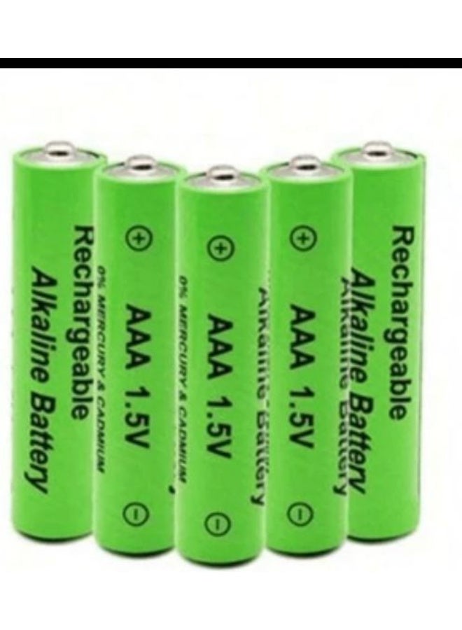 XTREME Rechargeable battery, size AAA, lithium ion, rechargeable batteries, high quality, consisting of 4 pieces, charging, green  - Image 1