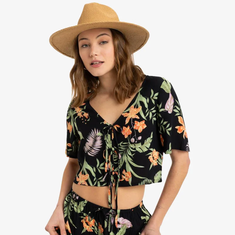 روكسي Pink Sunset Flowy Top - Women