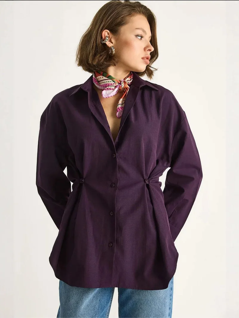 Bianco Lucci LUCCI Classic Long Sleeve Button-Up Shirt