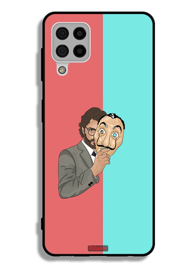 Tolwak Samsung Galaxy A22 4G Protective Case Cover The Professor Art - Image 1