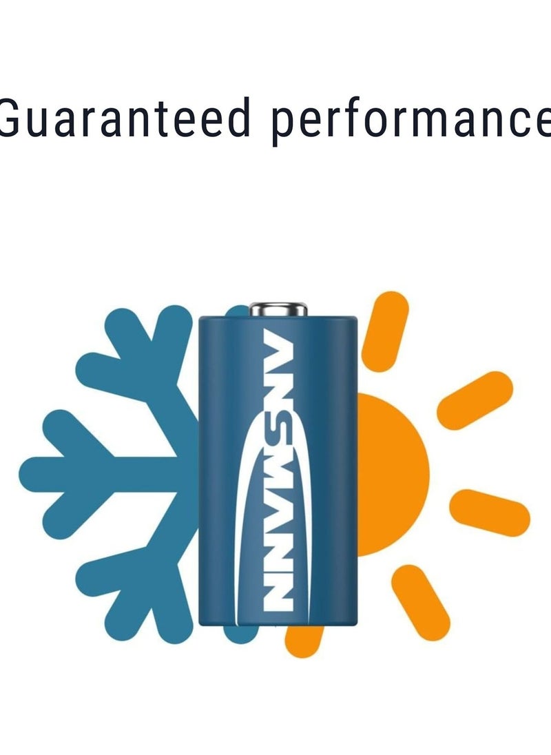 ANSMANN Ansmann CR123A high power lithium battery 3V (CR123A / CR17335) Long life guaranteed For use in Cameras Flashlights Smoke Detectors and Other Small Electronic Devices  - Image 4