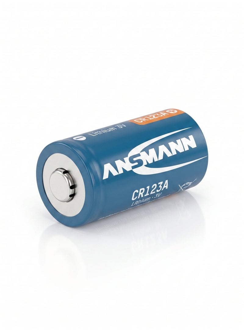 ANSMANN بطارية ليثيوم عالية الطاقة Ansmann CR123A 3V (CR123A / CR17335) ضمان عمر طويل للاستخدام في الكاميرات والمصابيح الكاشفة وكاشفات الدخان وغيرها من الأجهزة الإلكترونية الصغيرة - Image 2