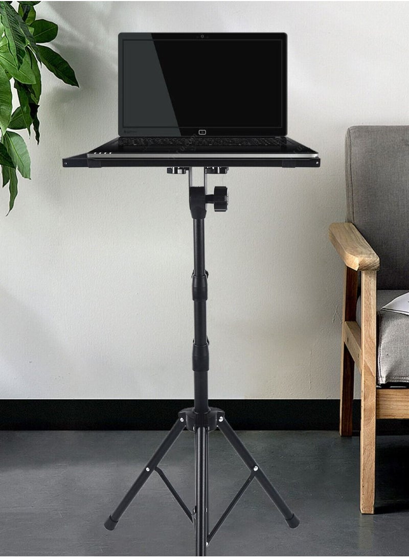 Yuwell - Projector Tripod Stand Universal Laptop Stand Portable For DJ Equipment Stage Or Studio Height Adjustable 45 To 120 CM - Image 1
