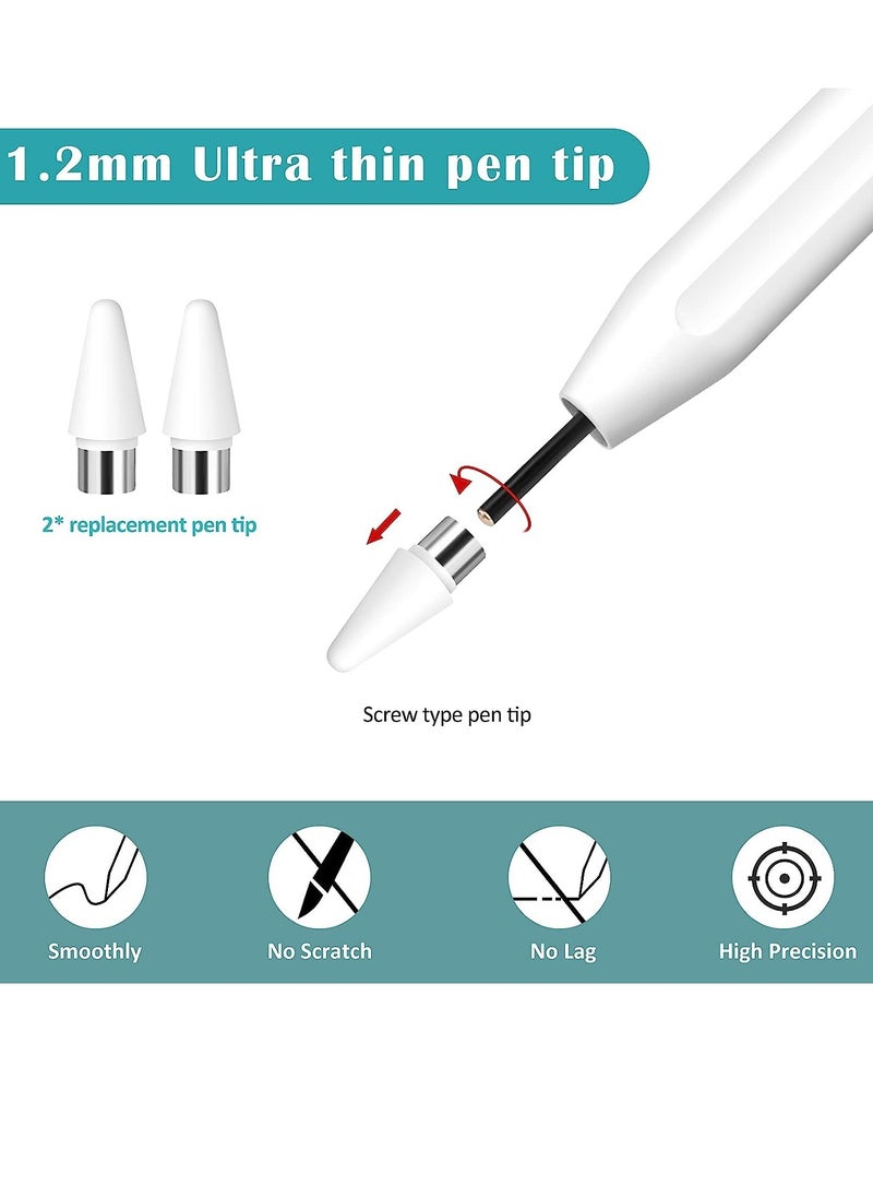 ELTRAZONE - Stylus Pen for iPad Pencil,Rechargeable Active Stylus Pen Fine Point Digital Stylist Pencil Compatible with iPad/iPad Pro/Mini/Air/ iPhone Most Capacitive Touch Screens Cellphone Tablets - Image 1