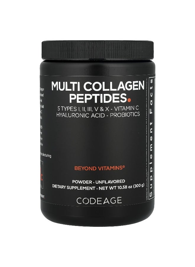 Codeage Codeage, Multi Collagen Peptides Powder, Unflavored, 10.58 oz (300 g)  - Image 1
