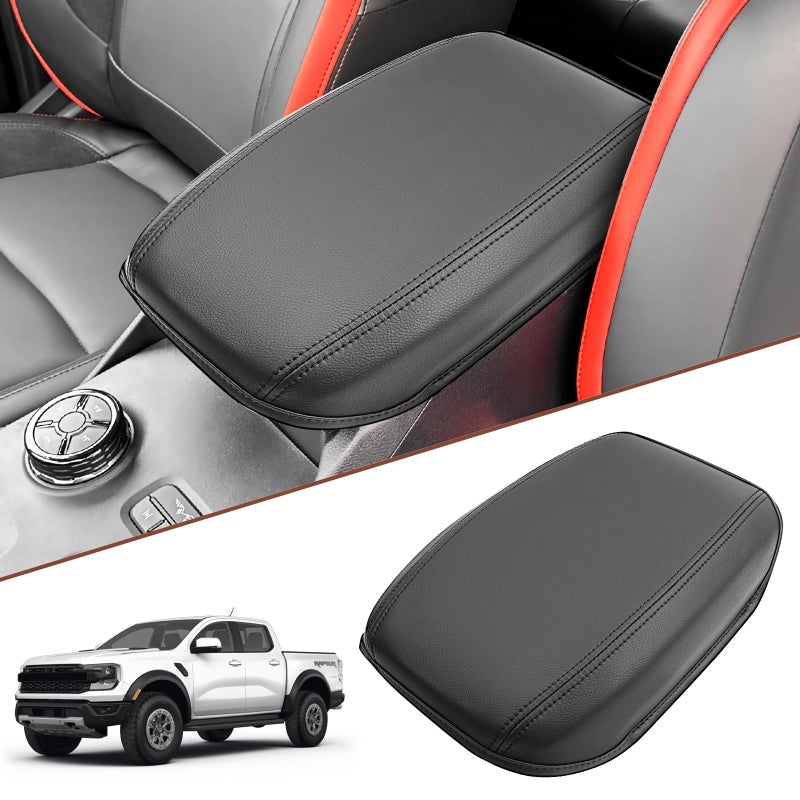 SKTU for 2024 2025 Ford Ranger Armrest Cover for 2024 2025 Ford Ranger Center Console Cover 2024 2025 Ranger XLXLTLariatRaptor Armrest Pad Ford Ranger 2024 2025 Accessories