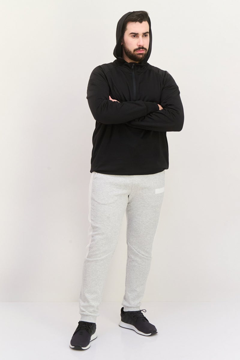 Gaiam Men Slim Fit Long Sleeves Training Hoodies, Black - Image 4