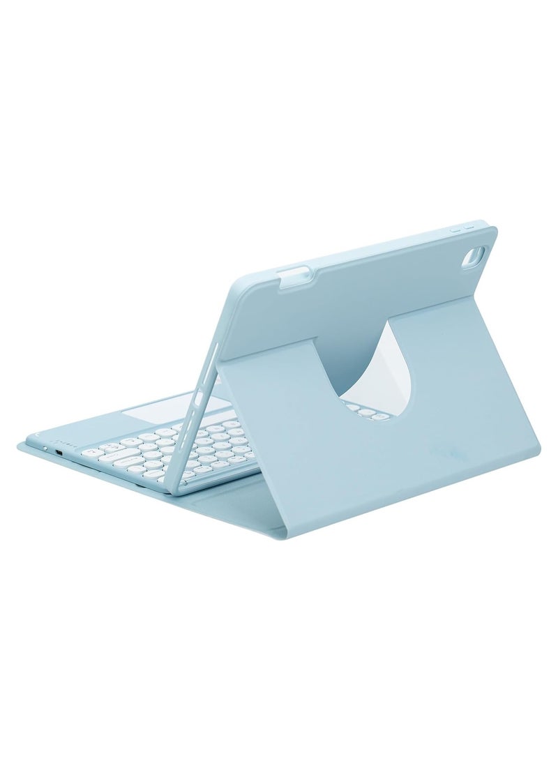 General Keyboard case for iPad (A16) 11th generation 11-inch 2025 (A3355, A3356), swivel stand case with pen holder Removable keyboard with magnetic cover  - Image 3