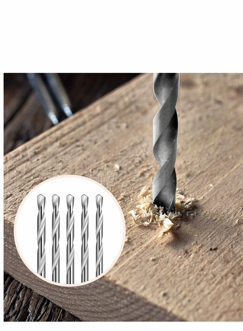 مجموعة Bits حفر صغيرة الحجم، Bits حفر رقيقة برقبة صغيرة، Bits مثقاب ملتوي من الفولاذ عالي السرعة، مناسبة للألواح، 40 قطعة / 0.3-1.6 ملم - Image 4