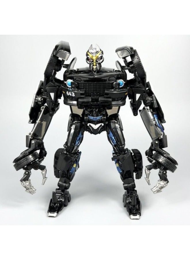 Super Large Deformation Toy 5 Car King Kong Optimus Robot Column Bumblebee Hand-made Boy Children Alloy Genuine 4-Color:Blackened Wasp - Image 5