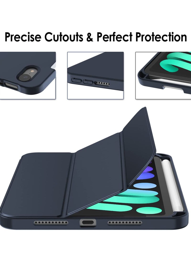 Rock Pow - Case for iPad Mini 7 A17 Pro 2024/iPad Mini 6 2021 8.3 Inch iPad Mini 7th/6th Gen Case, Soft Back Cover for iPad Mini 8.3" 7th Gen A2995/A2996/A2993/6th Gen A2567 A2568 A2569 - Image 1
