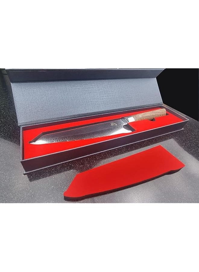 vesus Kirari, 9 - inch Chef Wooden Knife, Wooden Handle, Durable, Stylish, Modern, Classic, Functional Gorgeous Design, for any Occasion, Sharp & Unique  - Image 2