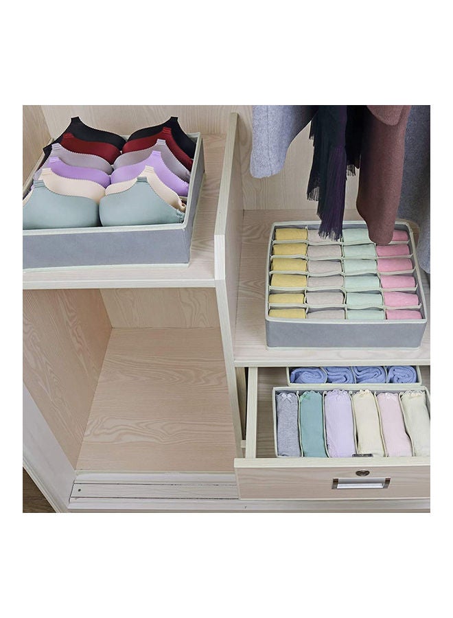 Foldable Fabric Divider Storage Box Grey - Image 4