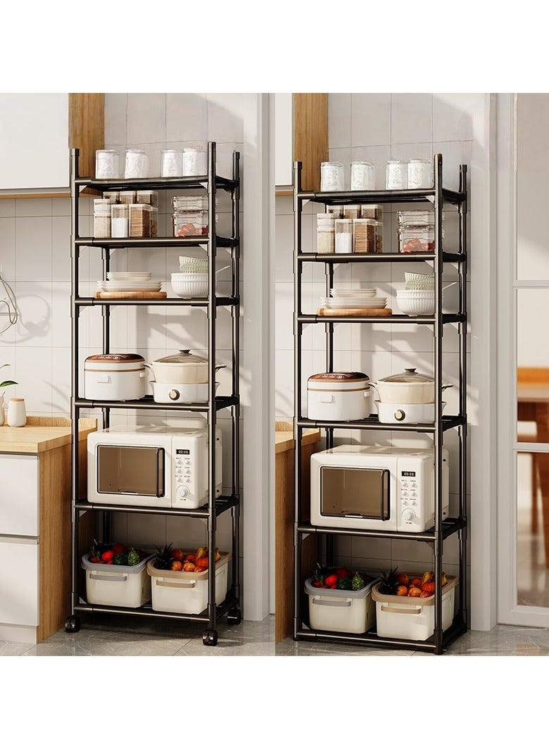 عام رف مطبخ مثبت على الأرض لتخزين الأغراض المنزلية (بدون عجلات) - Image 3