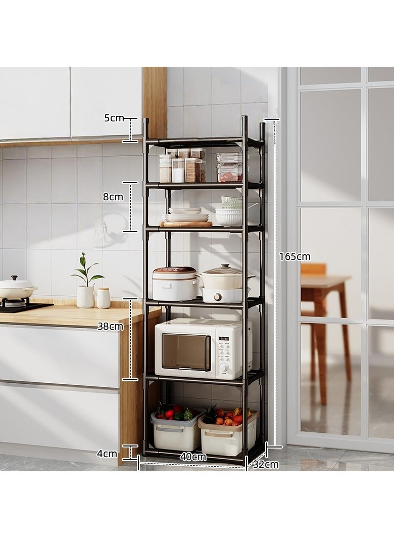 عام رف مطبخ مثبت على الأرض لتخزين الأغراض المنزلية (بدون عجلات) - Image 1