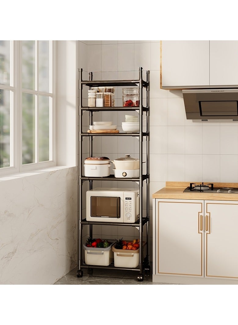 عام رف مطبخ مثبت على الأرض لتخزين الأغراض المنزلية (بدون عجلات) - Image 2