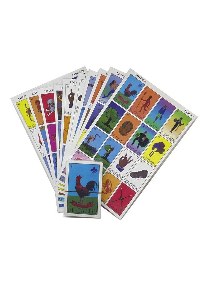 MX Loteria Mexican Bingo Set 10 Tablets - Fun & Educational - Image 3