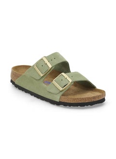 BIRKENSTOCK Arizona Soft Footbed Suede Leather - Green Tea  - Image 1