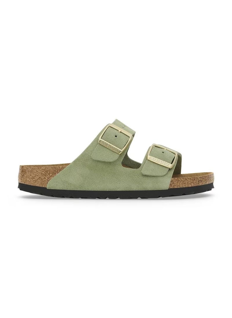 BIRKENSTOCK Arizona Soft Footbed Suede Leather - Green Tea  - Image 4