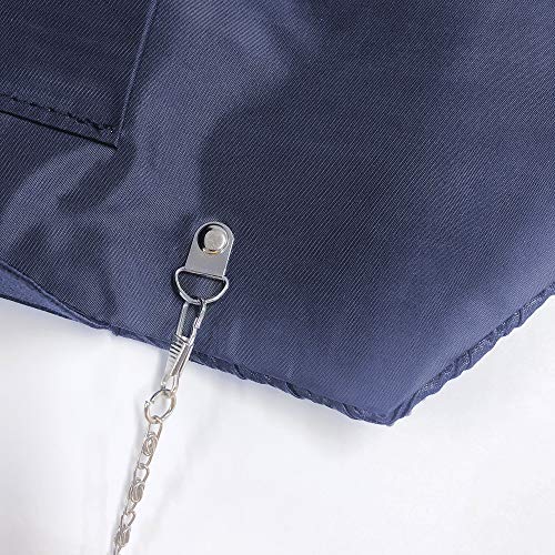 Groupcow New Ladies Evening Handbags Bridal Wedding Bag Handbag (Navy Blue) - Image 4