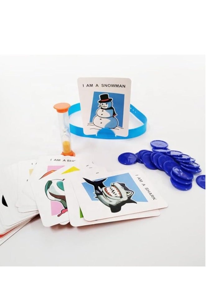 null - Who Is It Game Hedbanz Children, Who Am I Game, Classic Game for Children, Card Games, Board Game for Children, Family Games, The Fast Guessing Game for Ages 6 and Above for 2-6 Players - Image 1