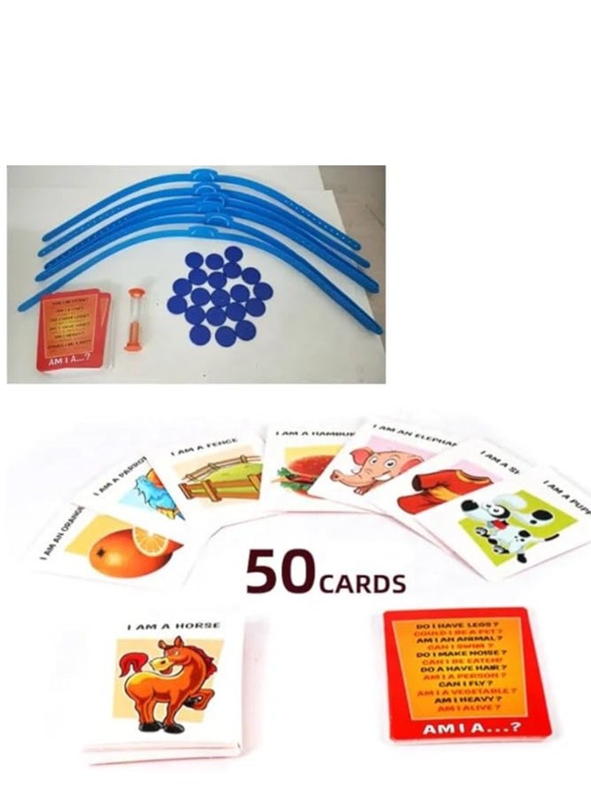 null - Who Is It Game Hedbanz Children, Who Am I Game, Classic Game for Children, Card Games, Board Game for Children, Family Games, The Fast Guessing Game for Ages 6 and Above for 2-6 Players - Image 1