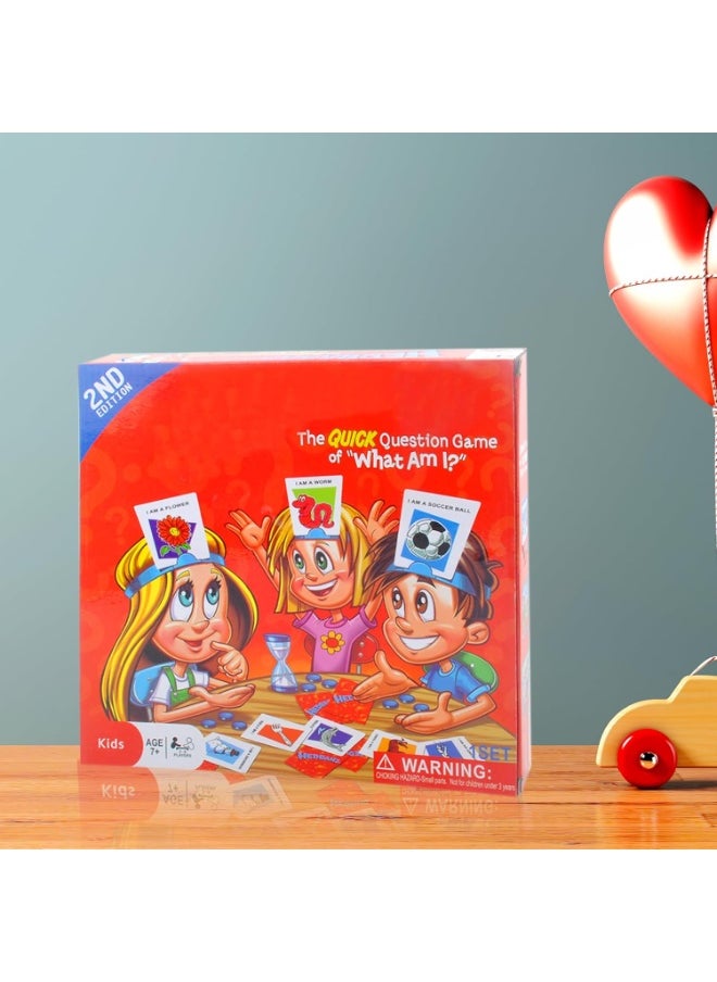 null - Who Is It Game Hedbanz Children, Who Am I Game, Classic Game for Children, Card Games, Board Game for Children, Family Games, The Fast Guessing Game for Ages 6 and Above for 2-6 Players - Image 1