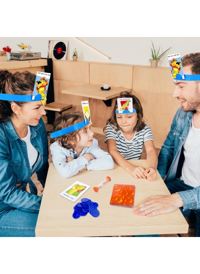 null - Who Is It Game Hedbanz Children, Who Am I Game, Classic Game for Children, Card Games, Board Game for Children, Family Games, The Fast Guessing Game for Ages 6 and Above for 2-6 Players - Image 1