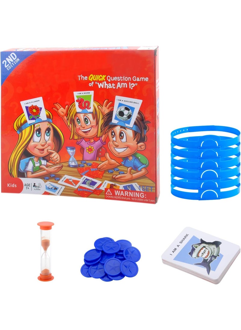 null - Who Is It Game Hedbanz Children, Who Am I Game, Classic Game for Children, Card Games, Board Game for Children, Family Games, The Fast Guessing Game for Ages 6 and Above for 2-6 Players - Image 1