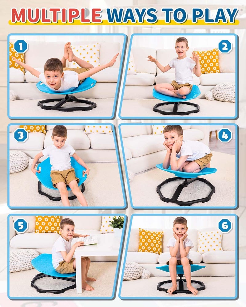 KidBloom Spinning Chair for Autistic Kids, Upgrade Handle Sensory Chair, Autism & ADHD Chair, Kid's Furniture, Autism Sensory Products for Kids - Image 3