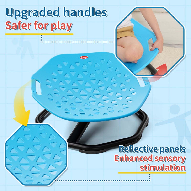 KidBloom Spinning Chair for Autistic Kids, Upgrade Handle Sensory Chair, Autism & ADHD Chair, Kid's Furniture, Autism Sensory Products for Kids - Image 2