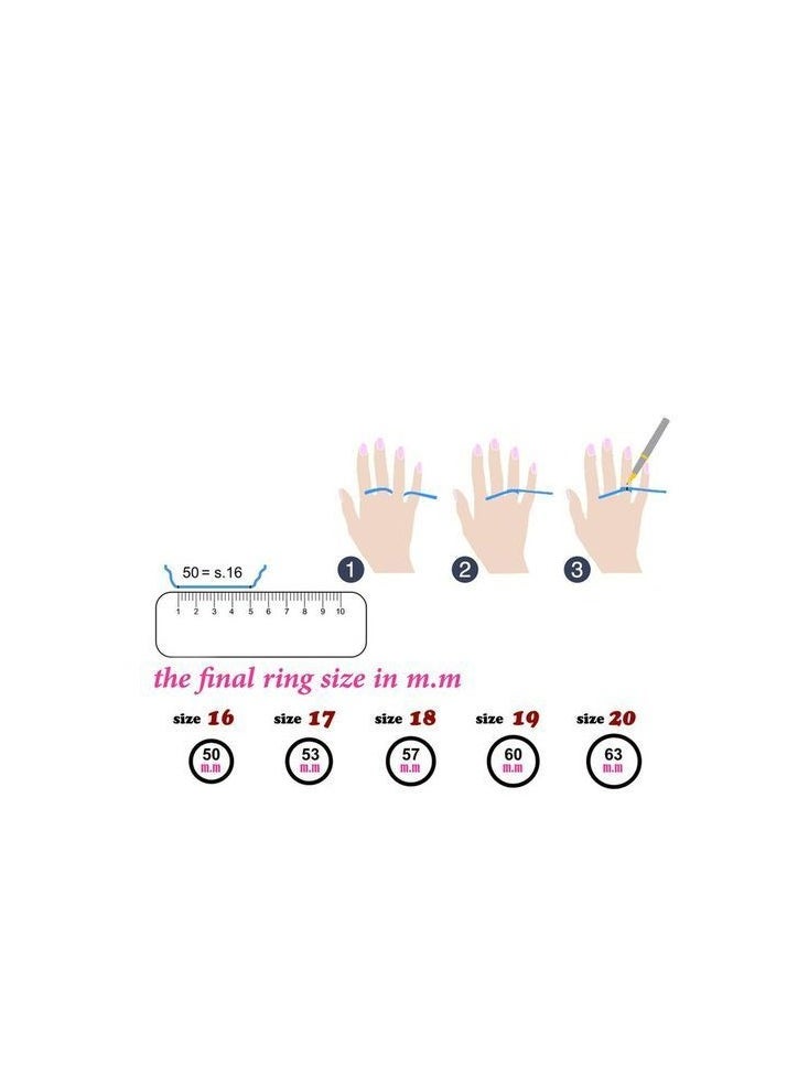 3Diamonds - Platinum Plated Ring For Women With Zircon Stone - Silver - Image 1