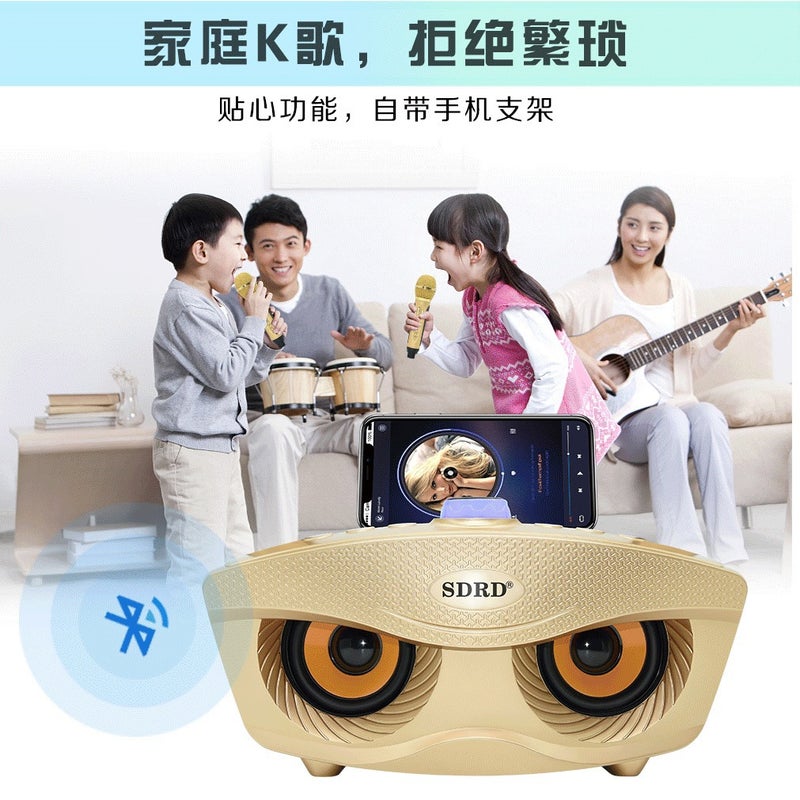 New Home Bluetooth Audio Sd306S Karaoke Mobile Phone Bracket Reverberation Sound Effect Wireless K Song Machine Dual Microphone - Image 5