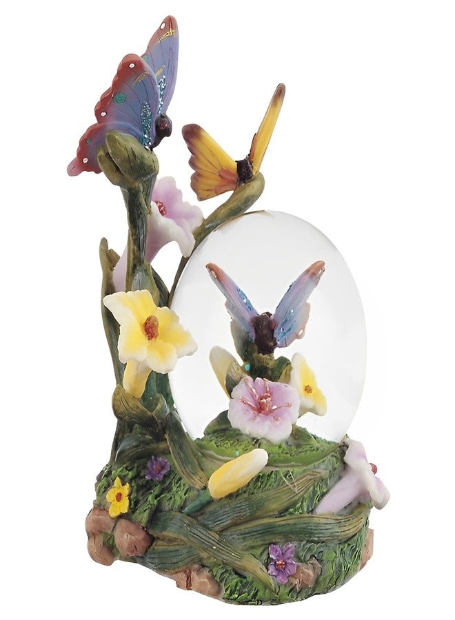 ICE ARMOR 5" H Butterflies Glitter Snow Globe - Image 1