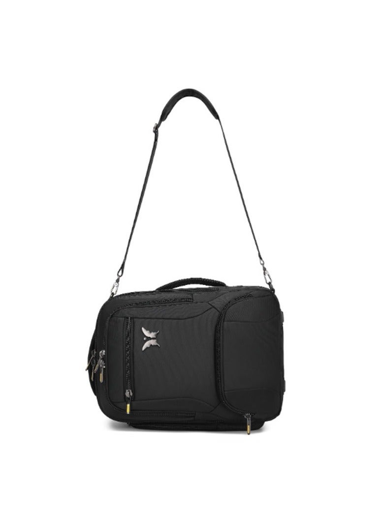 باترفلاي حقيبة ظهر قابلة للتحويل 3 في 1 للرجال والنساء – حقيبة يد، حقيبة كتف، وحقيبة ظهر للكمبيوتر المحمول – نايلون مقاوم للماء، سعة 30 لتر، باللون الأسود - Image 3