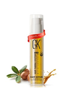 GK Hair Argan Oil Anti Frizz Hair Mini Serum 10ml Styling Smoothing Strengthening Hydrating Nourishing Heat Protection Shine Frizz Dry Damage Hair Repair  - Image 1