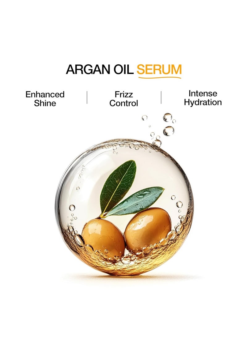 GK Hair Argan Oil Anti Frizz Hair Mini Serum 10ml Styling Smoothing Strengthening Hydrating Nourishing Heat Protection Shine Frizz Dry Damage Hair Repair  - Image 3