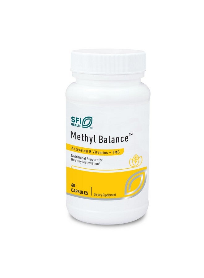 Klaire Labs SFI Health Methyl Balance - Bioactive Vitamin B & Methyl Folate Supplement with TMG, B2, B12 & B6 Vitamins - Methylated Vitamins to Support Cognitive & Cardiovascular Health (60 Capsules) - Image 1