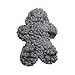 HuggleHounds Plush Dog Toy Fuzzy Dog Toy Plush Soft Fleece Interactive Durable For Small and Large Breeds Puppy Toy HuggleFleece Man Grey - Image 3