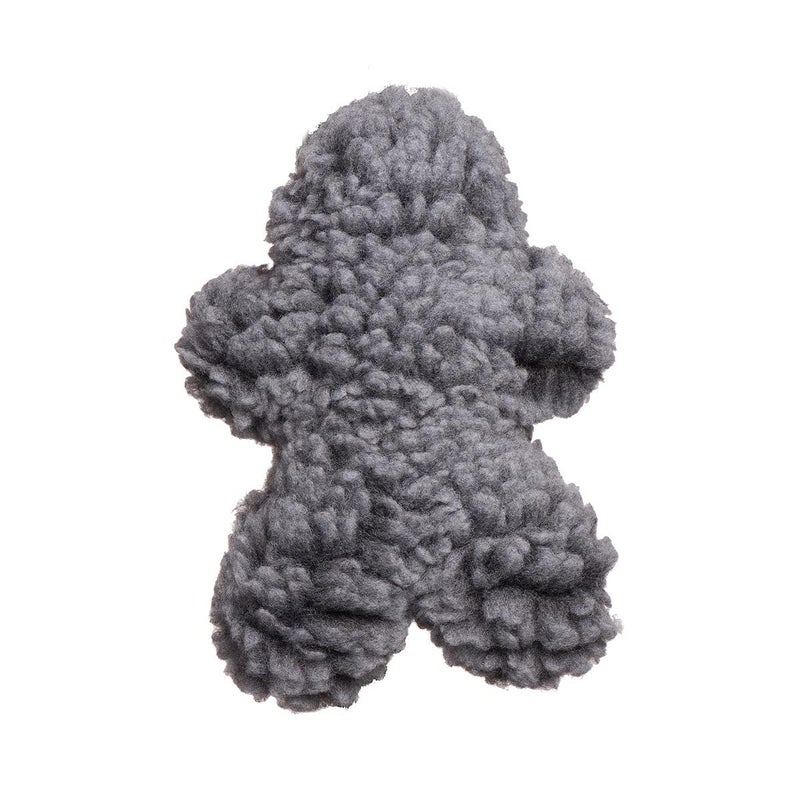 HuggleHounds Plush Dog Toy Fuzzy Dog Toy Plush Soft Fleece Interactive Durable For Small and Large Breeds Puppy Toy HuggleFleece Man Grey - Image 2