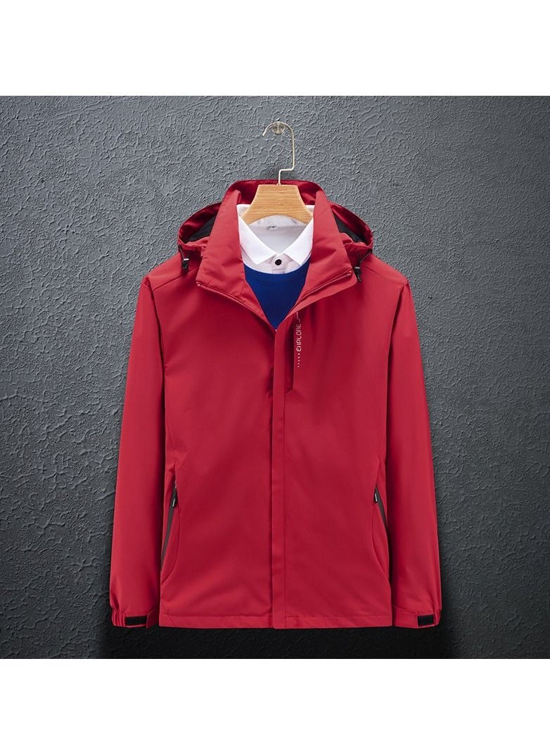Loquat Thin Single Layer Hooded Windproof And Waterproof Overcoat  - Image 1