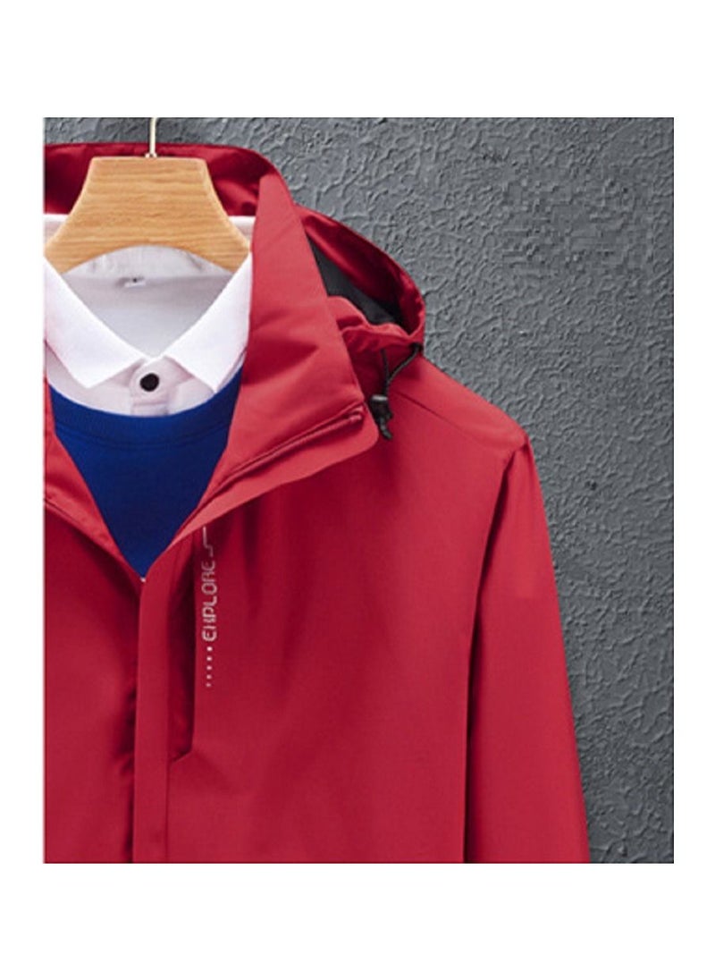 Loquat Thin Single Layer Hooded Windproof And Waterproof Overcoat  - Image 2