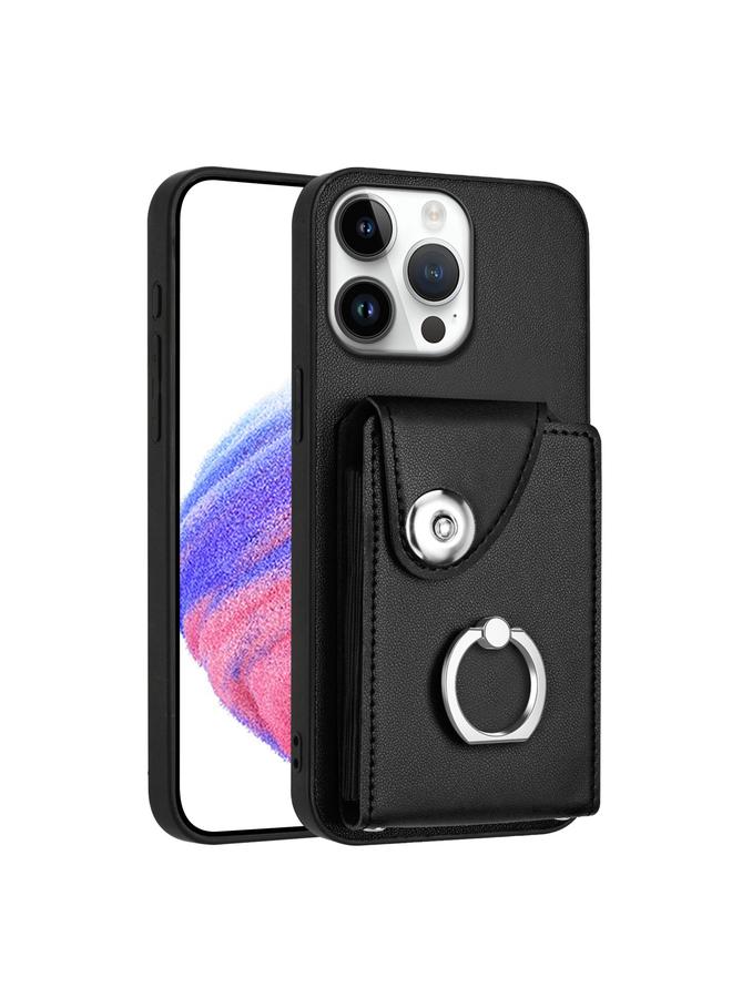 S-TOP Case For iPhone 16 Pro Max Organ Card Bag Ring Holder Phone Case - Image 1