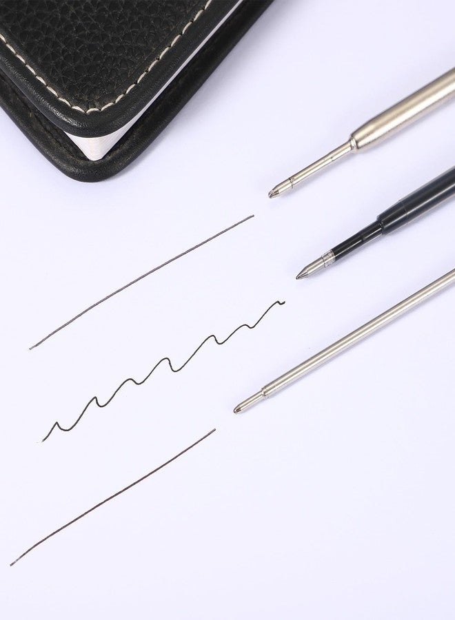 PATIKIL 0.5mm Pen Ink Refills, 10 Pcs 3.9" Ballpoint Refill Fine Point Metal Compatible Replaceable Replacement for Retractable Pen Writing Office, Black - Image 4