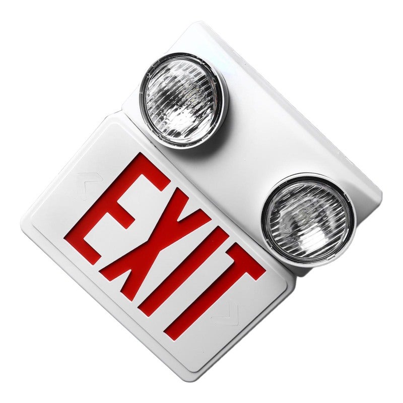 LED Exit Sign: 800mAh Built-In Battery High Visibility Dual Head Emergency Light - Compact ABS Material Easy Installation for Malls Hotels Hospitals Offices Supermarkets Factories - Image 4
